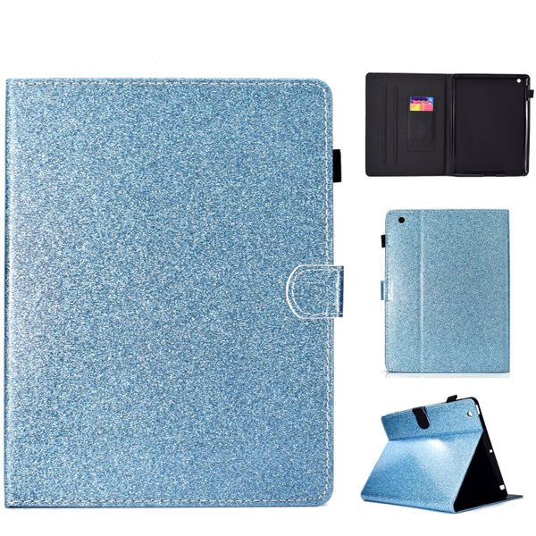 Varnish Glitter Powder Horizontal Flip Leather Case with Holder & Card Slot, For Huawei MediaPad T5, For iPad 10.2 / 10.5, For iPad 2 / 3 / 4, For iPad Air / Air 2 / iPad 9.7