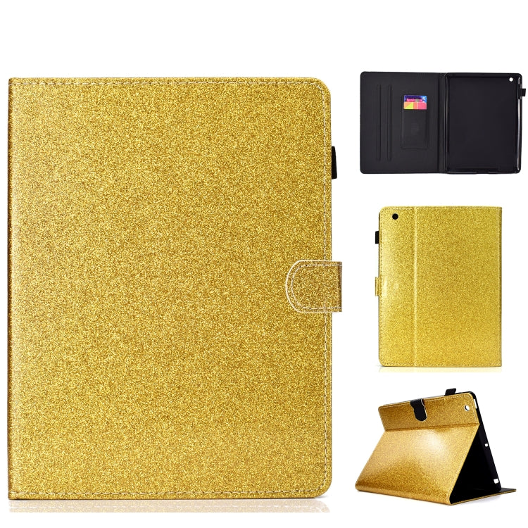 Varnish Glitter Powder Horizontal Flip Leather Case with Holder & Card Slot, For Huawei MediaPad T5, For iPad 10.2 / 10.5, For iPad 2 / 3 / 4, For iPad Air / Air 2 / iPad 9.7