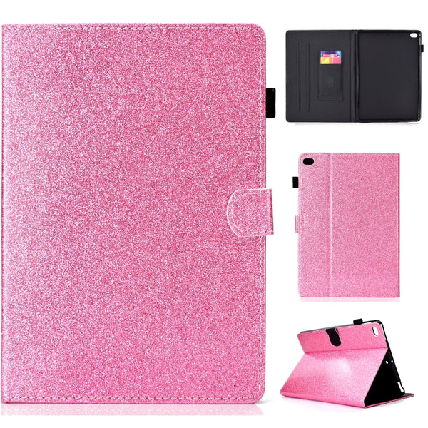 Varnish Glitter Powder Horizontal Flip Leather Case with Holder & Card Slot, For Huawei MediaPad T5, For iPad 10.2 / 10.5, For iPad 2 / 3 / 4, For iPad Air / Air 2 / iPad 9.7