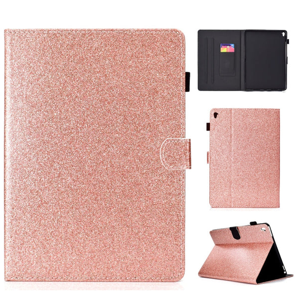 Varnish Glitter Powder Horizontal Flip Leather Case with Holder & Card Slot, For iPad Mini 1/2/3/4/5, For iPad Pro 9.7, For iPad Pro 11 (2018)