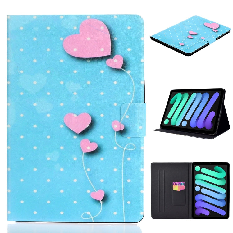 Coloured Drawing Horizontal Flip Leather Case with Holder & Card Slot & Sleep / Wake-up Function, For iPad mini 2024 / mini 6