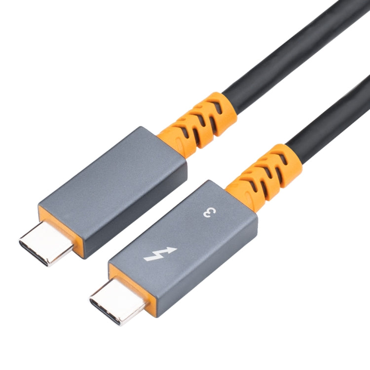 9046 100W USB-C / Type-C Male to USB-C / Type-C Male Two-color Data Cable 4K Audio Video Cable for Thunderbolt 3, 0.3m, 0.6m, 1m, 2m