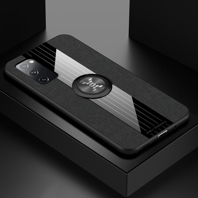 XINLI Stitching Cloth Textue Shockproof TPU Protective Case with Ring Holder, For Samsung Galaxy S20, For Samsung Galaxy S20 FE, For Samsung Galaxy S20+, For Samsung Galaxy S20 Ultra, For Samsung Galaxy S21 5G