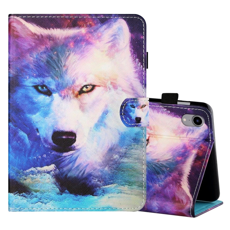 Coloured Drawing Stitching Horizontal Flip Leather Case with Holder & Card Slot & Sleep / Wake-up Function, For iPad mini 2024 / mini 6, For iPad mini 6
