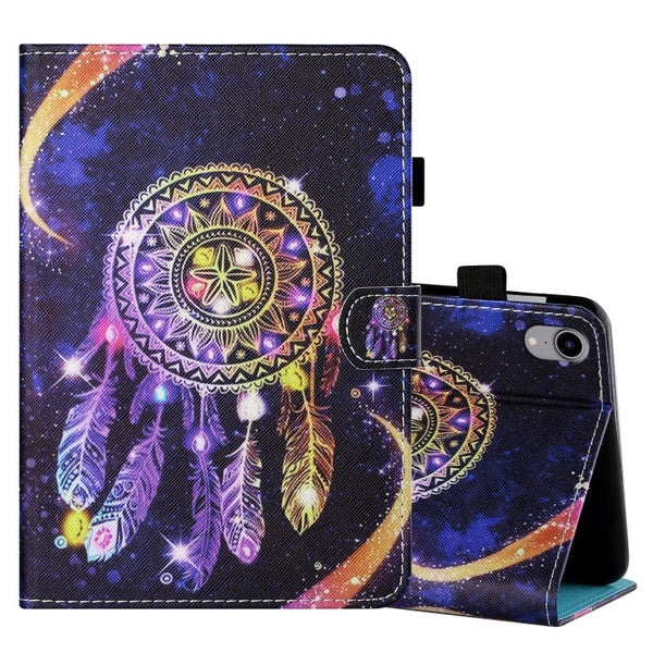 Coloured Drawing Stitching Horizontal Flip Leather Case with Holder & Card Slot & Sleep / Wake-up Function, For iPad mini 2024 / mini 6, For iPad mini 6
