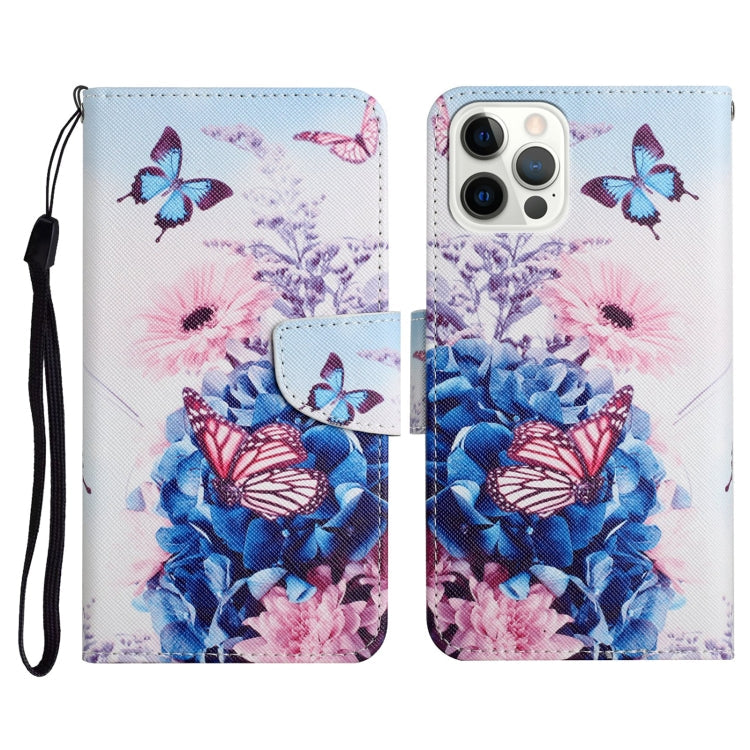 Painted Pattern Horizontal Flip Leather Case with Holder & Card Slot & Wallet, For iPhone 13 Pro