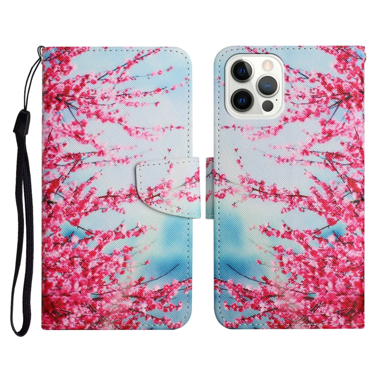 Painted Pattern Horizontal Flip Leather Case with Holder & Card Slot & Wallet, For iPhone 13 Pro