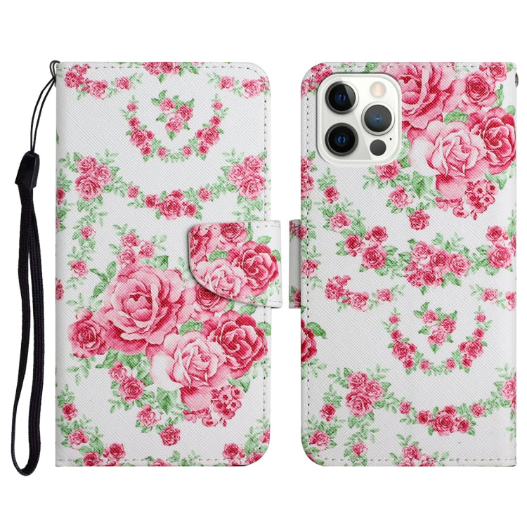 Painted Pattern Horizontal Flip Leather Case with Holder & Card Slot & Wallet, For iPhone 13 Pro
