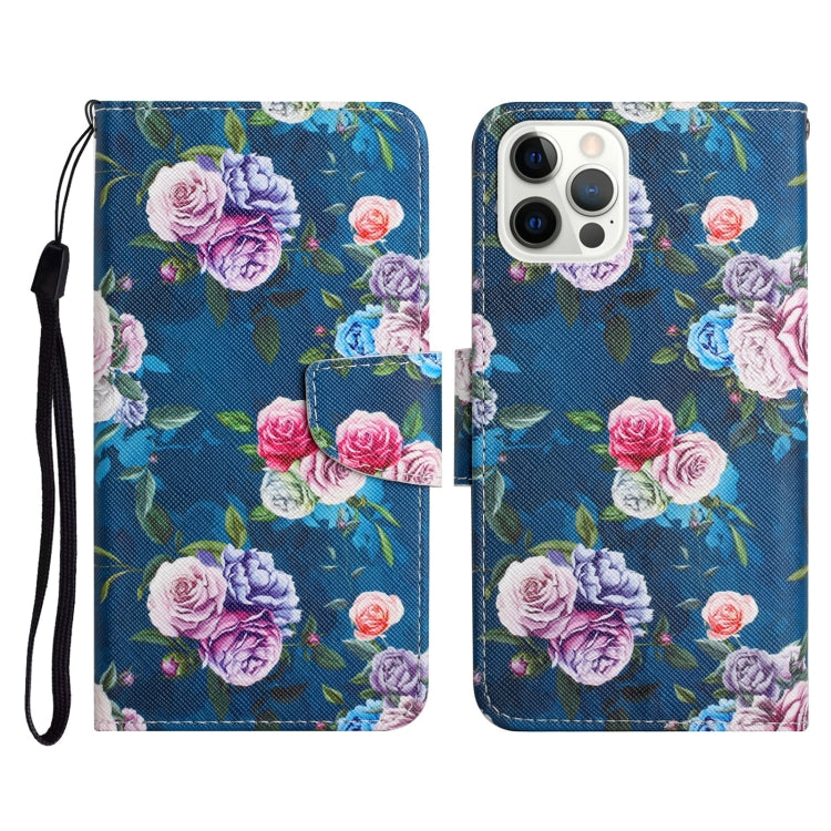 Painted Pattern Horizontal Flip Leather Case with Holder & Card Slot & Wallet, For iPhone 13 Pro