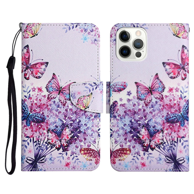 Painted Pattern Horizontal Flip Leather Case with Holder & Card Slot & Wallet, For iPhone 13 Pro