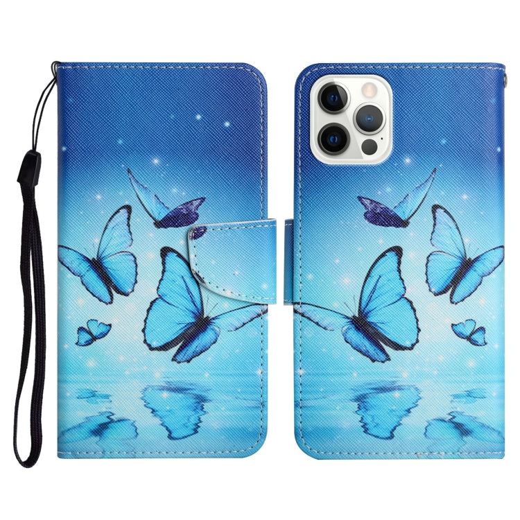 Painted Pattern Horizontal Flip Leather Case with Holder & Card Slot & Wallet, For iPhone 13 Pro
