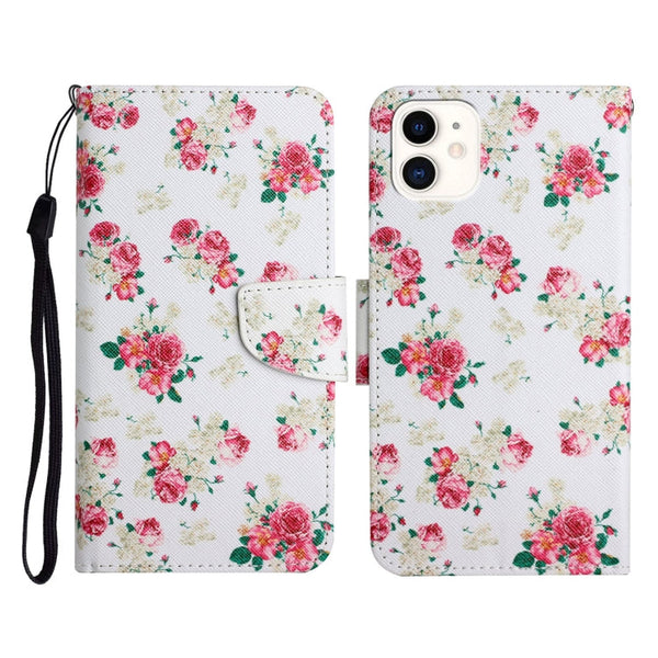Painted Pattern Horizontal Flip Leather Case with Holder & Card Slot & Wallet, For iPhone 12 mini