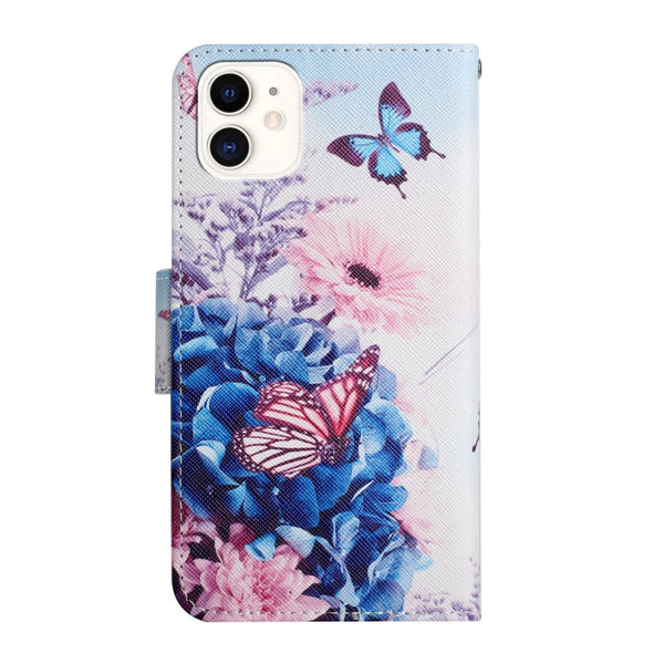 Painted Pattern Horizontal Flip Leather Case with Holder & Card Slot & Wallet, For iPhone 11