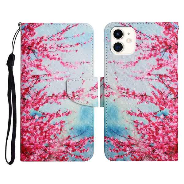 Painted Pattern Horizontal Flip Leather Case with Holder & Card Slot & Wallet, For iPhone 11