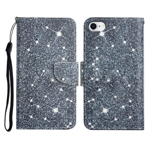 Painted Pattern Horizontal Flip Leather Case with Holder & Card Slot & Wallet, For iPhone SE 2022 / SE 2020 / 8 / 7