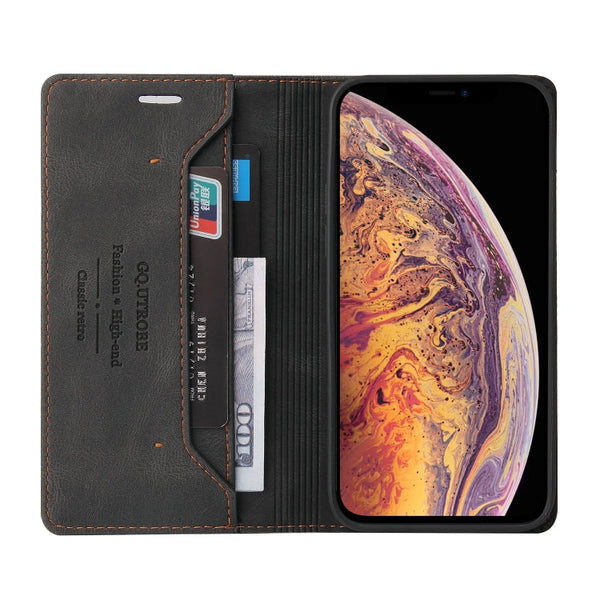 Skin Feel Anti-theft Brush Horizontal Flip Leather Case with Holder & Card Slots & Wallet, For iPhone X / XS, For iPhone SE 2022 / SE 2020 / 8 / 7, For iPhone 8 Plus & 7 Plus