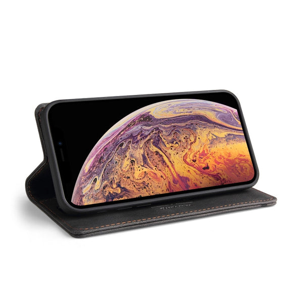 Skin Feel Anti-theft Brush Horizontal Flip Leather Case with Holder & Card Slots & Wallet, For iPhone X / XS, For iPhone SE 2022 / SE 2020 / 8 / 7, For iPhone 8 Plus & 7 Plus