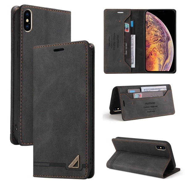 Skin Feel Anti-theft Brush Horizontal Flip Leather Case with Holder & Card Slots & Wallet, For iPhone X / XS, For iPhone SE 2022 / SE 2020 / 8 / 7, For iPhone 8 Plus & 7 Plus