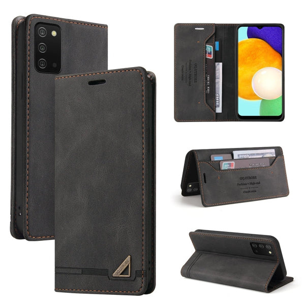 For Samsung Galaxy A03s 166mm Skin Feel Anti-theft Brush Horizontal Flip Leather Case with Holder & Card Slots & Wallet(Brown)