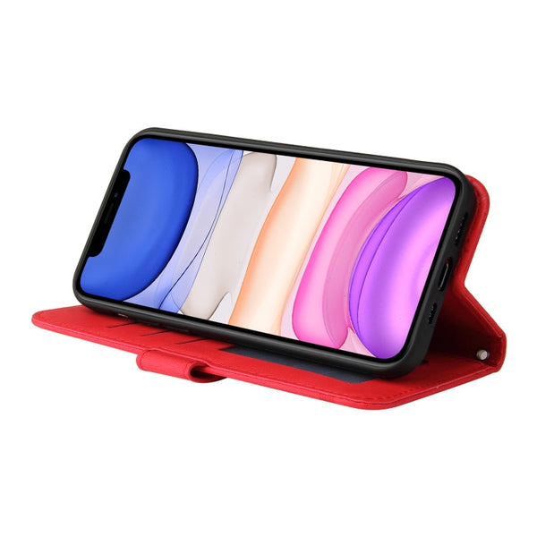 Skin Feel Life Tree Metal Button Horizontal Flip Leather Case with Holder & Card Slot & Wallet & Photo Frame & Strap, For iPhone 12 mini, For iPhone 12 / 12 Pro, For iPhone 12 Pro Max, For iPhone 11