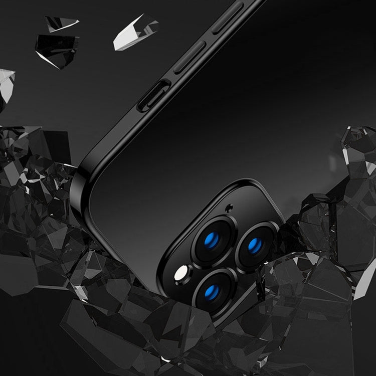 Electroplated Edge Frosted TPU Shockproof Case, For iPhone 13 Pro Max