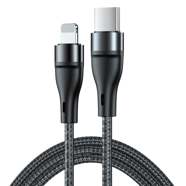 ADC-003 Type-C to 8 Pin PD Fast Charging Weave Data Cable, 1m