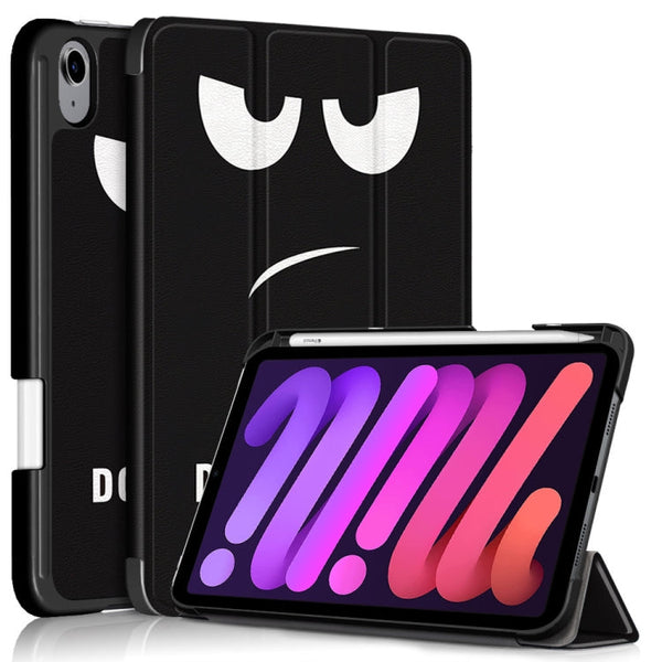 Painted Pattern TPU Horizontal Flip Leather Case with Three-folding Holder & Pen Slot & Sleep / Wake-up Function, For iPad mini 2024 / mini 6