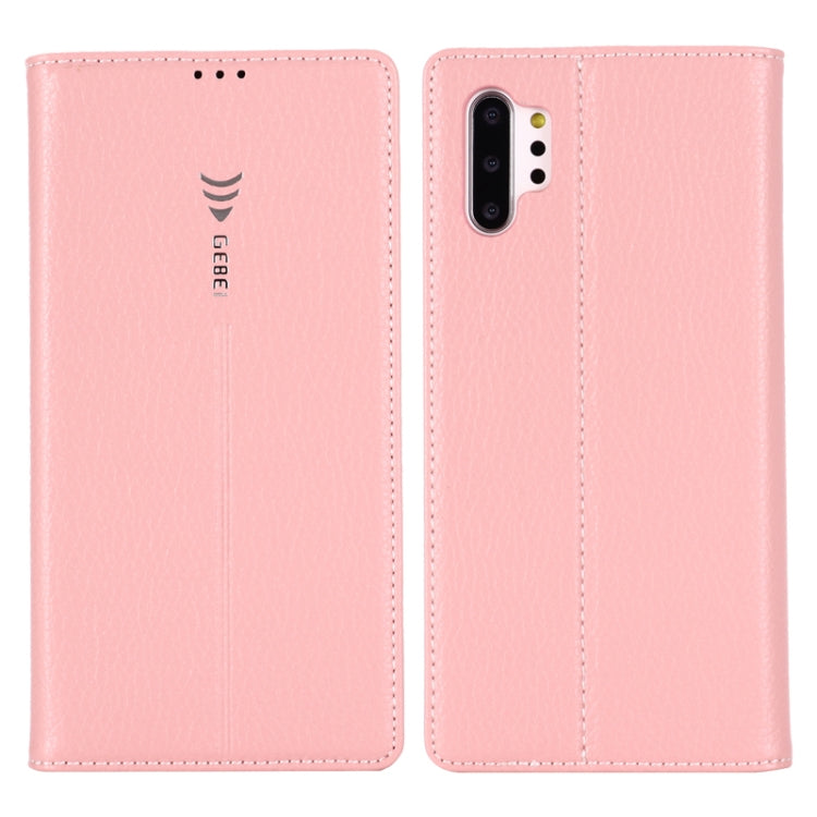 GEBEI PU+TPU Horizontal Flip Protective Case with Holder & Card Slots, For Galaxy Note 10+