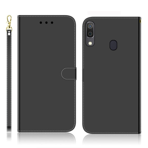 Imitated Mirror Surface Horizontal Flip Leather Case with Holder & Card Slots & Wallet & Lanyard, For iPhone 7 / 8, For Samsung Galaxy A20s, For Samsung Galaxy A20e, For Samsung Galaxy A20 / A30