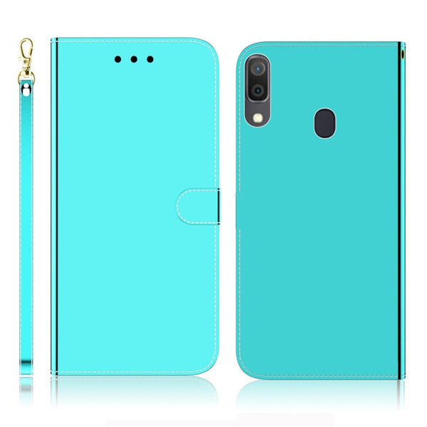 Imitated Mirror Surface Horizontal Flip Leather Case with Holder & Card Slots & Wallet & Lanyard, For iPhone 7 / 8, For Samsung Galaxy A20s, For Samsung Galaxy A20e, For Samsung Galaxy A20 / A30