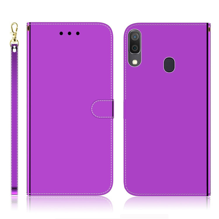 Imitated Mirror Surface Horizontal Flip Leather Case with Holder & Card Slots & Wallet & Lanyard, For iPhone 7 / 8, For Samsung Galaxy A20s, For Samsung Galaxy A20e, For Samsung Galaxy A20 / A30