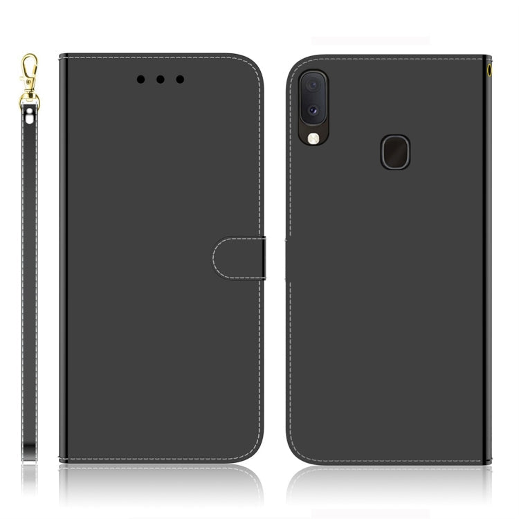 Imitated Mirror Surface Horizontal Flip Leather Case with Holder & Card Slots & Wallet & Lanyard, For iPhone 7 / 8, For Samsung Galaxy A20s, For Samsung Galaxy A20e, For Samsung Galaxy A20 / A30