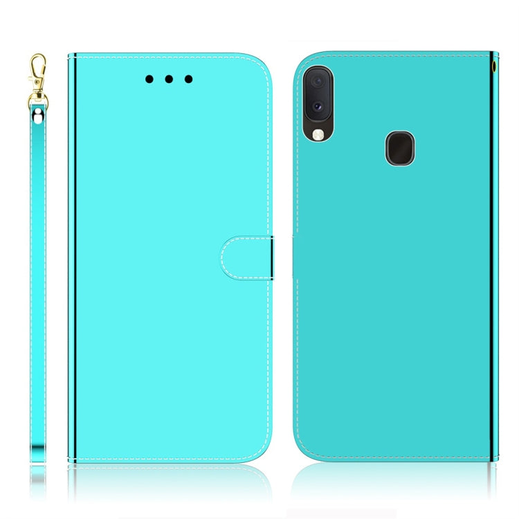 Imitated Mirror Surface Horizontal Flip Leather Case with Holder & Card Slots & Wallet & Lanyard, For iPhone 7 / 8, For Samsung Galaxy A20s, For Samsung Galaxy A20e, For Samsung Galaxy A20 / A30