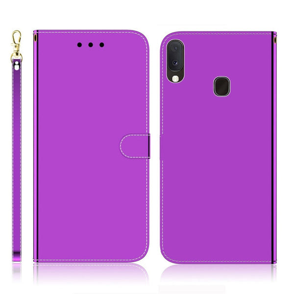 Imitated Mirror Surface Horizontal Flip Leather Case with Holder & Card Slots & Wallet & Lanyard, For iPhone 7 / 8, For Samsung Galaxy A20s, For Samsung Galaxy A20e, For Samsung Galaxy A20 / A30