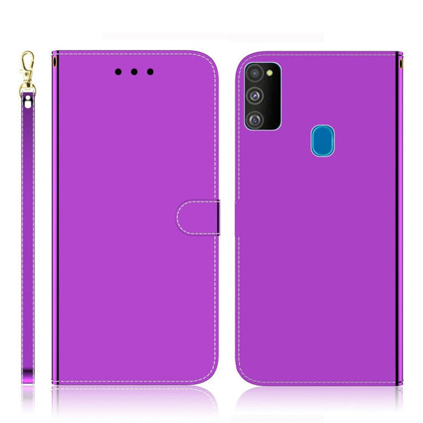 Imitated Mirror Surface Horizontal Flip Leather Case with Holder & Card Slots & Wallet & Lanyard, For Samsung Galaxy A70, For iPhone 11, For Samsung Galaxy Note 10, For Samsung Galaxy M30s