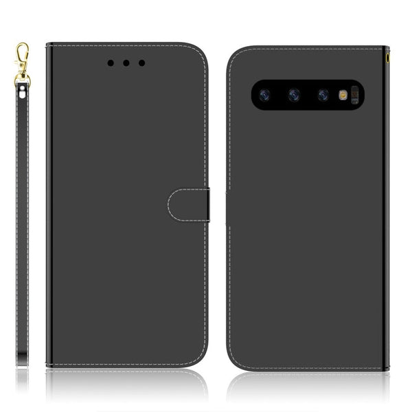 Imitated Mirror Surface Horizontal Flip Leather Case with Holder & Card Slots & Wallet & Lanyard, For Samsung Galaxy S10+, For Sony Xperia 5, For Sony Xperia 20, For Samsung Galaxy S10e
