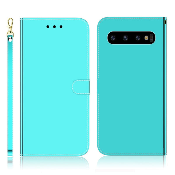 Imitated Mirror Surface Horizontal Flip Leather Case with Holder & Card Slots & Wallet & Lanyard, For Samsung Galaxy S10+, For Sony Xperia 5, For Sony Xperia 20, For Samsung Galaxy S10e