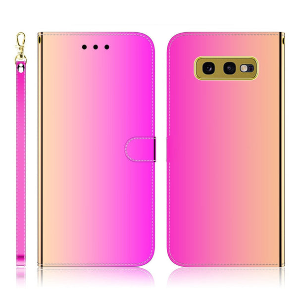 Imitated Mirror Surface Horizontal Flip Leather Case with Holder & Card Slots & Wallet & Lanyard, For Samsung Galaxy S10+, For Sony Xperia 5, For Sony Xperia 20, For Samsung Galaxy S10e
