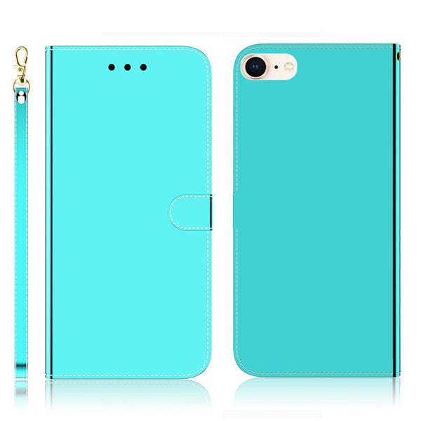 Imitated Mirror Surface Horizontal Flip Leather Case with Holder & Card Slots & Wallet & Lanyard, For iPhone 7 / 8, For Samsung Galaxy A20s, For Samsung Galaxy A20e, For Samsung Galaxy A20 / A30