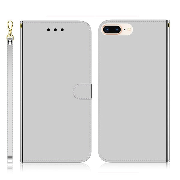 Imitated Mirror Surface Horizontal Flip Leather Case with Holder & Card Slots & Wallet & Lanyard, For Samsung Galaxy A50, For Samsung Galaxy A90 5G, For Samsung Galaxy A40, For iPhone 7 Plus / 8 Plus