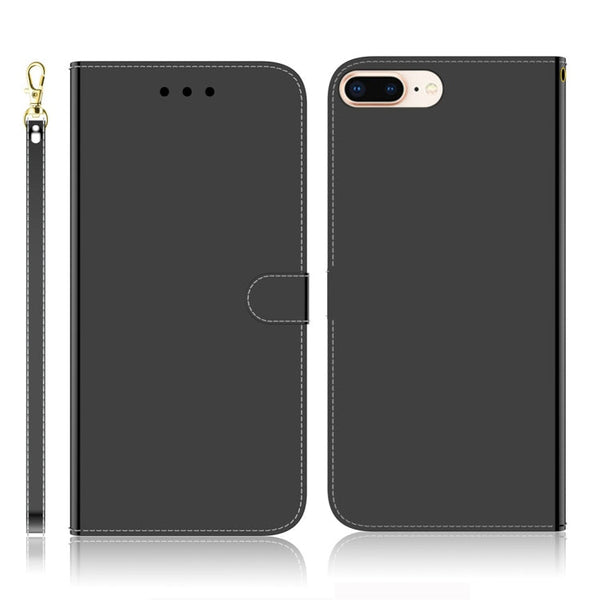 Imitated Mirror Surface Horizontal Flip Leather Case with Holder & Card Slots & Wallet & Lanyard, For Samsung Galaxy A50, For Samsung Galaxy A90 5G, For Samsung Galaxy A40, For iPhone 7 Plus / 8 Plus