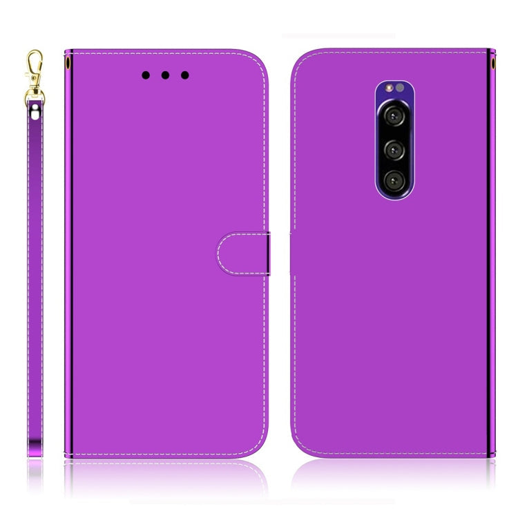 Imitated Mirror Surface Horizontal Flip Leather Case with Holder & Card Slots & Wallet & Lanyard, For Samsung Galaxy S9+, For iPhone X / XS, For Samsung Galaxy S10, For Sony Xperia 1