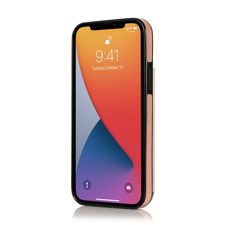 Double Buckle Mandala Pattern PU+TPU Protective Case with Card Slots & Holder & Photo Frame, For iPhone 13 mini, For iPhone 13, For iPhone 13 Pro, For iPhone 13 Pro Max