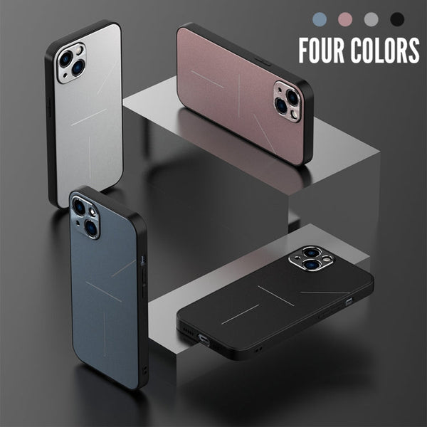R-JUST RJ-52 3-Line Style Metal TPU Shockproof Protective Case