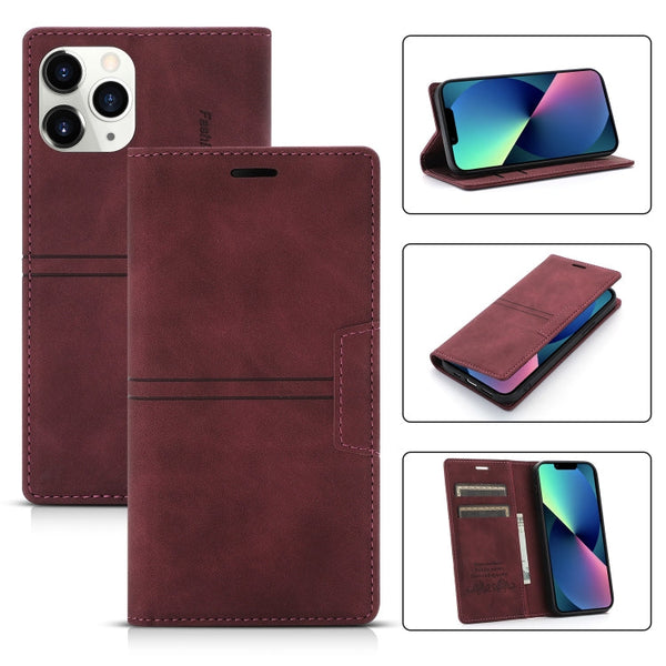 Dream Magnetic Suction Business Horizontal Flip PU Leather Case with Holder & Card Slot & Wallet, For iPhone 13 mini, For iPhone 13, For iPhone 13 Pro, For iPhone 13 Pro Max