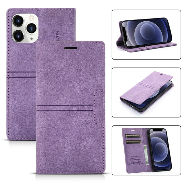 Dream Magnetic Suction Business Horizontal Flip PU Leather Case with Holder & Card Slot & Wallet, For iPhone 12 mini, For iPhone 12 / 12 Pro, For iPhone 12 Pro Max, For iPhone 11