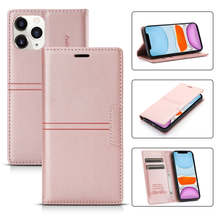 Dream Magnetic Suction Business Horizontal Flip PU Leather Case with Holder & Card Slot & Wallet, For iPhone 12 mini, For iPhone 12 / 12 Pro, For iPhone 12 Pro Max, For iPhone 11