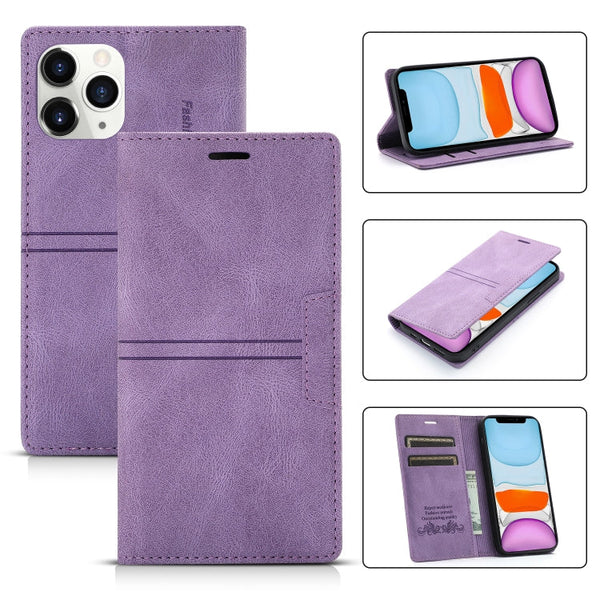 Dream Magnetic Suction Business Horizontal Flip PU Leather Case with Holder & Card Slot & Wallet, For iPhone 12 mini, For iPhone 12 / 12 Pro, For iPhone 12 Pro Max, For iPhone 11