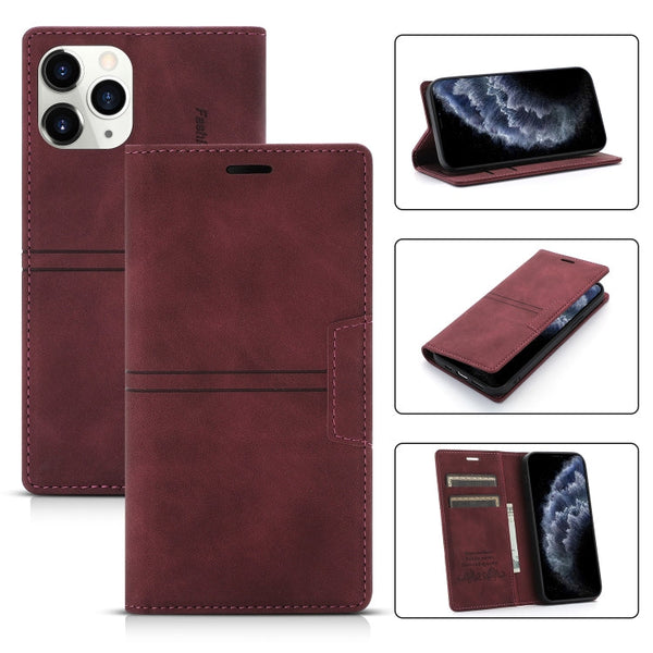 Dream Magnetic Suction Business Horizontal Flip PU Leather Case with Holder & Card Slot & Wallet, For iPhone 11 Pro, For iPhone 11 Pro Max, For iPhone X / XS, For iPhone XR
