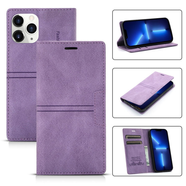 Dream Magnetic Suction Business Horizontal Flip PU Leather Case with Holder & Card Slot & Wallet, For iPhone 11 Pro, For iPhone 11 Pro Max, For iPhone X / XS, For iPhone XR